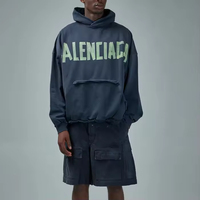 Jeans baggy personnalisés de haute qualité avec strass et lisière pour hommes
