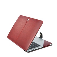 Étui de protection en cuir PU de qualité supérieure pour MacBook Pro/Air/Retina Housse de protection pour ordinateur portable souple de luxe 13,3 13,6 pouces