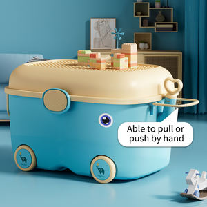 Vendite calde all'ingrosso cartone animato elefante giocattolo <span class=keywords><strong>scatola</strong></span> di stoccaggio giocattoli di plastica organizzatore con blocchi di costruzione <span class=keywords><strong>giochi</strong></span> - Product Image 4