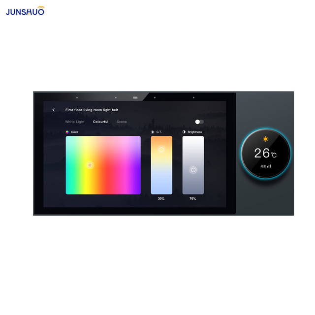 7'' IPS Touch Screen Wifi Smart Control Panel Multi-Function Tuya Zigbee Gateway Android Bar Design Wall Mounted App Operated