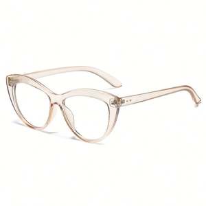 Gafas de Computadora con Marco Grande Transparente, Estilo Ojo de Gato, Anti Luz Azul, para Mujer, Última Moda - Product Image 5