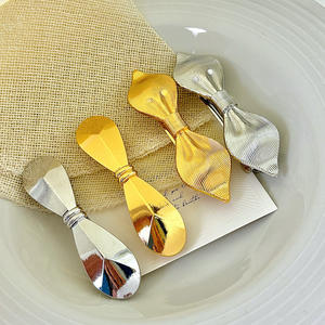 Pinzas de Pelo de Metal con Perlas Estilo Coreano para Mujeres y Niñas, Pasador de Pelo con Lazo de Diamantes de Imitación de Lujo, Elegante Estilo Francés - Product Image 3