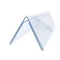 Plaque de nom de bureau en PVC acrylique blanc en forme de V, écologique, fabriquée au Vietnam, pratique et facile à installer, vente en gros