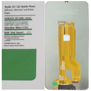 Pantalla Táctil LCD para Teléfono Móvil Realme C61 C63, Paquete de Servicio, Negra, Sin Marco - Product Image 2
