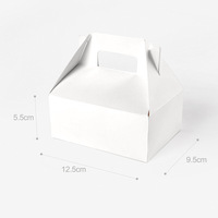 Caja de embalaje de tarta de queso blanca, papel de embalaje de comida para hornear a mano, precio bajo