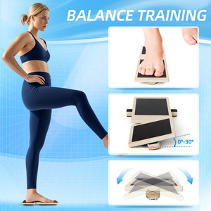 Estirador de pies de madera para yoga, barra de equilibrio antideslizante para ballet, estiramiento de tobillos y entrenamiento de fuerza - Product Image 4