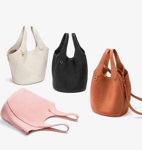 Cute hot selling Pu leather women's <b>bag</b> bucket <b>bag</b> casual fashion high-quality shoulder <b>bag</b> tote <b>bag</b> - Product Image 1