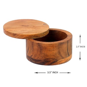 Splendida scatola di sale o <span class=keywords><strong>spezie</strong></span> in <span class=keywords><strong>legno</strong></span> di Acacia <span class=keywords><strong>porta</strong></span> condimenti alle erbe unici - Product Image 2