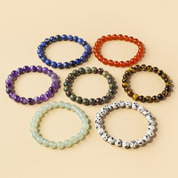Coffret en bois Runyang, kit de cristaux naturels bruts et bracelet assorti, ensemble de cristaux de guérison des chakras, coffret cadeau de méditation