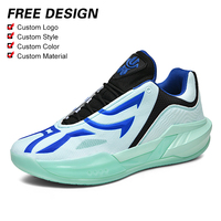 Chaussures de basket-ball en maille de marque personnalisée de haute qualité nouvellement conçues pour hommes-tige en tissu extensible toutes saisons en caoutchouc EVA et TPU