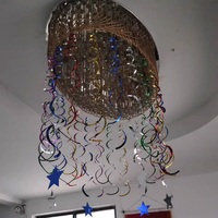 Vente chaude Décorations de fête en spirales en feuille suspendues écologiques pour anniversaire mariage Halloween Nouvel An Noël Saint-Valentin