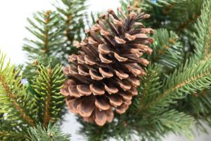 Couronne de Noël artificielle ronde personnalisée en gros, écologique, avec des cônes de pin - Product Image 4