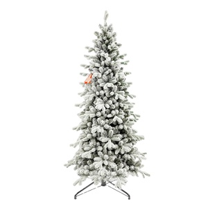 Wholesale New Year Snow White Xmas <b>Tree</b> Home Decor Christmas Ornaments 2024 Recycled Plastic Christmas <b>Tree</b> With <b>Led</b> Lights - Product Image 1