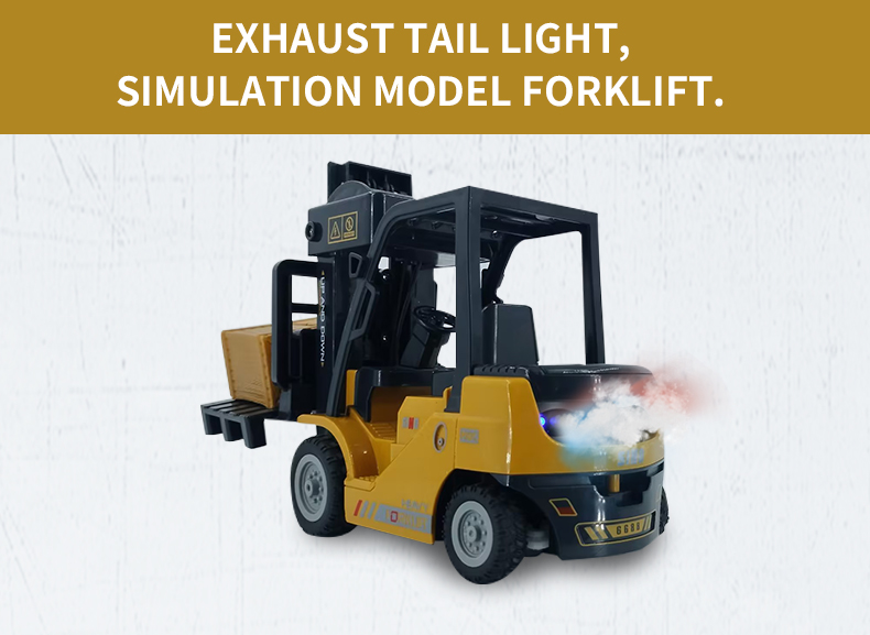 RC Forklift with Metal Carrier Slab - 2.4ghz Toy Vehicle