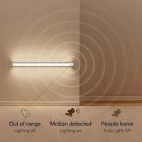 Lampu Induksi Sensor Tubuh Manusia Ultra Tipis, Lampu Bar Display Kabinet/Lemari Magnetik Nirkabel yang Dapat Diisi Ulang