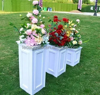 Support de fleurs de mariage en PVC en gros, accessoires de mariage, support de fleurs en acrylique pour mariage