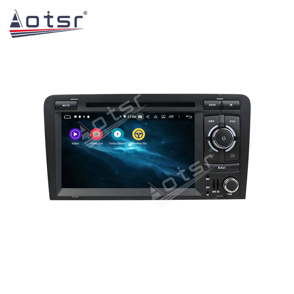 Android 4 + 64 go voiture Radio multimédia lecteur automatique GPS Navigation pour Audi A3 2003 - 2013