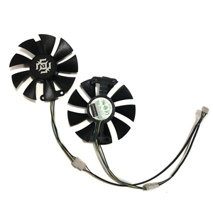 พัดลมระบายความร้อน GPU PowerColor Red Devil RX470 RX480 RX580 สำหรับการ์ดจอ <span class=keywords><strong>Radeon</strong></span> Red Dragon AX <span class=keywords><strong>RX</strong></span> 480 <span class=keywords><strong>470</strong></span> 580 ใช้แทนได้ - Product Image 2