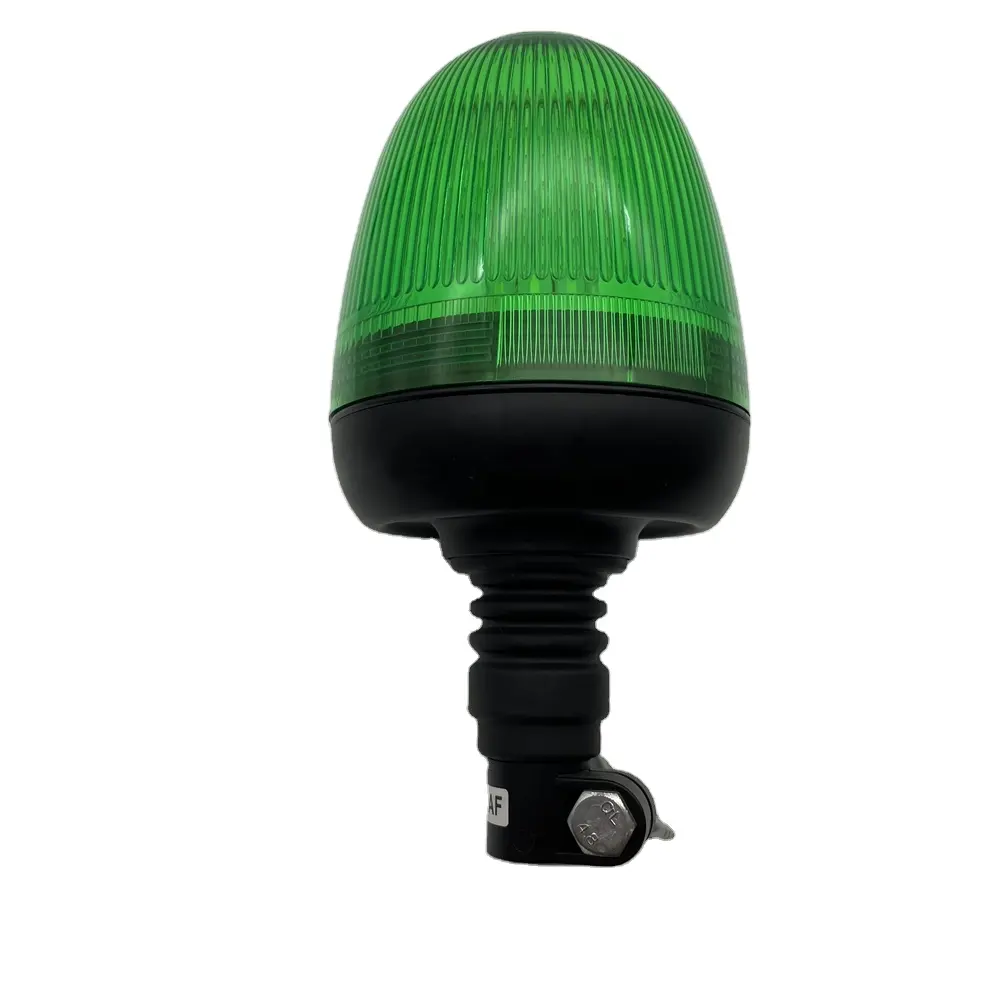 Flexible Pipe Mount Green LED flashing Beacon Safety Light