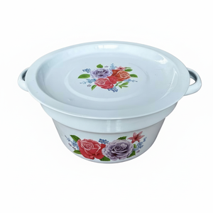 CASAMAX WL AU-9001-18 Casseruola in Metallo con Design Floreale, Capacità 18L, Diametro 20cm, Ecologica, Elegante, Classica, Moderna - Product Image 2