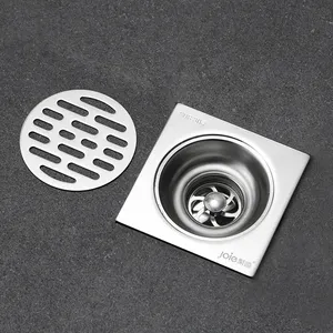Banyo aksesuarları geri akış önleyici kare 304 paslanmaz çelik zemin duş drenaj 10x10