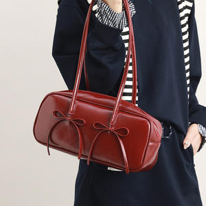 New Trendy Red <b>Bridal</b> Wedding Bag Single Shoulder Bags Underarm <b>Purse</b> Premium High-end Ladies' Handbags Bowling Bag - Product Image 2