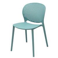 Chaise de salle à manger ergonomique confortable en PP, design moderne et populaire DHF, importée pour la maison et l'hôtellerie