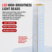 Hochwertige DC12/24V CE-Zertifizierte Rotierende Ton- und Lichtwarnung LED-Warnleuchte Wasserdichter Stroboskop-Indikator