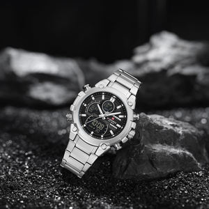 Nuevo reloj de pulsera NAVIFORCE 9278 para hombre, diseño original de negocios, relojes digitales de moda a prueba de agua. - Product Image 2