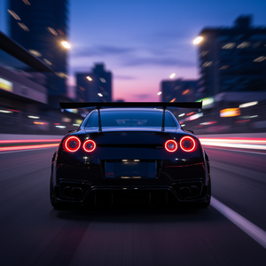 Aileron arrière universel Gt Wing 43,3 pouces, simple niveau, réglable, en aluminium noir, pour course de drift JDM - Product Image 2