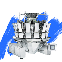 Peseuse multi-têtes pour noix avec trémie de 1,6 L, machine de pesage quantitatif automatique pour l'emballage de snacks aux cacahuètes
