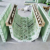 Coffrage de construction moderne pour villas : Panneaux de coffrage en PVC réglables pour colonnes et dalles en béton, pour maisons en béton