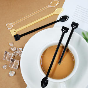 Ensemble de couverts jetables comprenant une fourchette, une cuillère, un couteau, une longue cuillère mignonne avec un long manche - Product Image 5