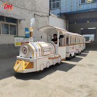 Train touristique sans rails Dotto, mini-train à vapeur pour zones scéniques et villages à thème, équipement de loisirs en plein air