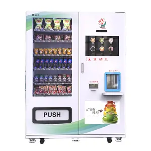 Mesin Penjual Minuman dan Makanan Tipe Cerdas Mesin Penjual Kopi Otomatis dengan Pembayaran Kartu Kredit