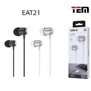 Écouteurs filaires Temco avec connecteur Type C pour téléphones mobiles et tablettes - Product Image 3