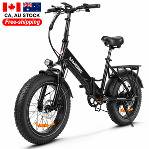 Bicicleta Elétrica Dobrável EU de 20 Polegadas com Bateria Integrada de 48V 13Ah, Pneus Largos em Liga de Alumínio, Motor Traseiro, Cor Preta - Product Image 2