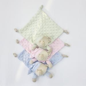 Couverture apaisante pour bébé Dot <span class=keywords><strong>Minky</strong></span>, couverture réconfortante pour nouveau-né, ensemble cadeau pour bébé, couverture personnalisée pour bébé, Manta Doudou - Product Image 2