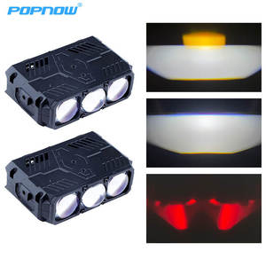 ไฟสปอร์ตไลท์ติดกระจังหน้าแบบใหม่ 12V 3 เลนส์ ไฟตัดหมอก ไฟทำงาน LED สำหรับรถออฟโรด SUV รถบรรทุก - Product Image 5