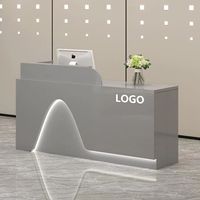 Comptoir Caisse Petit Bar Table Minimaliste Moderne pour Magasin de Vêtements, Supermarché, Salon de Beauté et de Coiffure, Bureau d'Accueil d'Entreprise