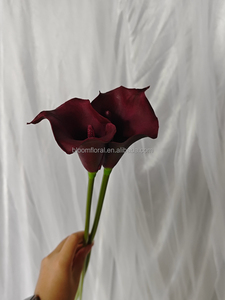 BF-DR01-<span class=keywords><strong>1</strong></span> Fiori Artificiali Vintage Rosso Scuro, Ortensie e Calla dal Tocco Realistico per Matrimoni, Feste, Eventi, Decorazioni ad Arco e Allestimenti - Product Image 6