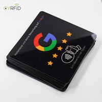En stock, plaque acrylique NFC ronde de 80 mm, étanche, à commander, pour les menus d'hôtel avec puce NTAG213