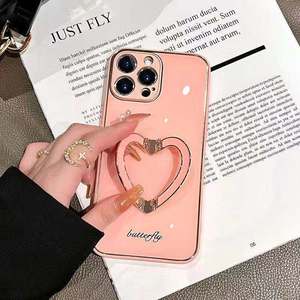 Funda de teléfono flotante galvanoplastia para Samsung galaxy <span class=keywords><strong>a22</strong></span> <span class=keywords><strong>a32</strong></span>, carcasa trasera de teléfono con soporte de metal - Product Image 1