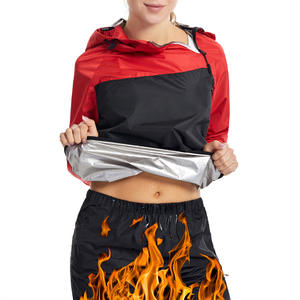 Chaqueta de Sauna para mujer, traje de Sauna para gimnasio, traje de manga larga para hombre, trajes de sudor, Top adelgazante, entrenador de Fitness, gimnasio - Product Image 2