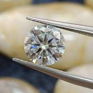 Moissanite synthétique de laboratoire, taille brillante, pierre non montée, 6mm-10mm, couleur DE, taille ronde, moissanite non montée - Product Image 3