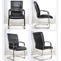 Chaise de direction au design moderne Chaise de bureau ergonomique en cuir synthétique avec base en fer Vente en gros pour le travail