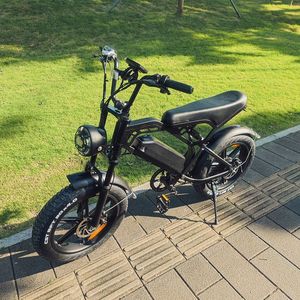 EU Warehouse 48V 500W 750W Adult E-<b>Bike</b> 20 Inch Fat Tyre Full Suspension Electric <b>Hybrid</b> City <b>Bike</b> Fatbike - Product Image 4