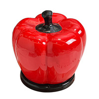Vente en gros : Boîte de rangement porte-cure-dents en céramique de haute qualité, style Oriental Rock, pour table basse de salon, avec décorations colorées en forme de poivre