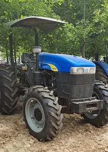 Tractor agrícola pequeño de segunda mano, tractor holland SNH704 70hp 4wd, para agricultura