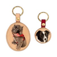 Logo imprimé NFC ID étiquette de suivi pour animaux de compagnie rfid porte-clés qr code étiquette de chien